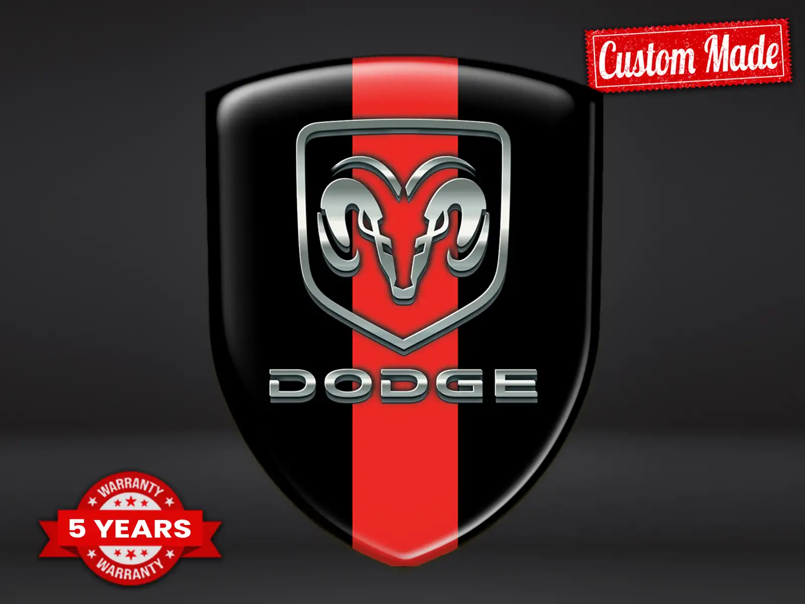 Dodge Selbstklebendes Etikett Pro Max Stilvoll Robust Design